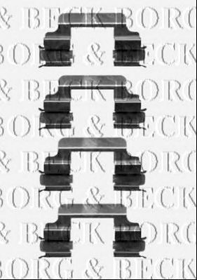 BORG & BECK bbk1403 -  Комплектующие, колодки дискового тормоза